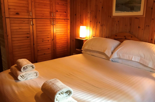 Pine, Loch Monzievaird Holiday Lodges, Crieff, Perthshire Double Bedroom